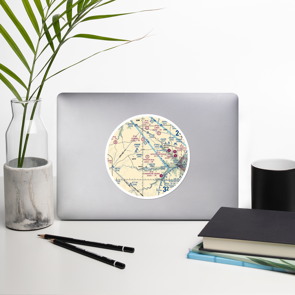 Priour Ranch Airport (XS23) VFR Sectional Sticker (30 mile) 