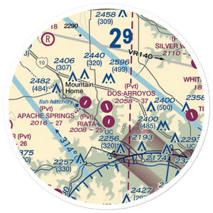 Dos Arroyos Ranch Airport (XS20) VFR Sectional Sticker (20 mile)