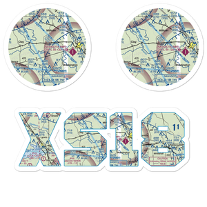 Tom J Moore Farm Airport (XS18) VFR Sectional Sticker Pack