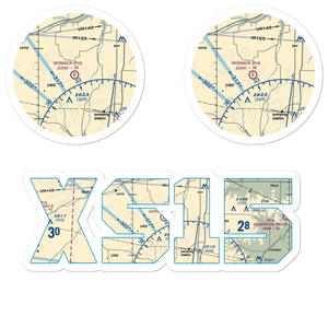 Womack Ranch Airport (XS15) VFR Sectional Sticker Pack