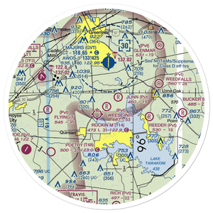 Weese International Airport (XS14) VFR Sectional Sticker (30 mile)