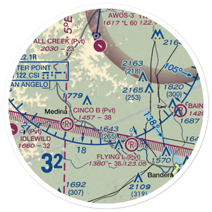 T-4 Ranch Airport (XS13) VFR Sectional Sticker (20 mile)
