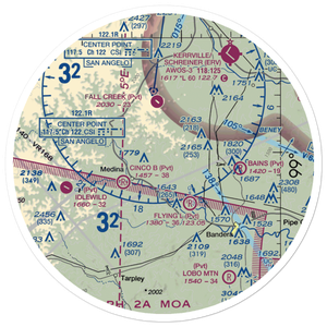 T-4 Ranch Airport (XS13) VFR Sectional Sticker (30 mile)