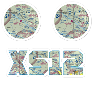 C F C Aviation Ranch Airport (XS12) VFR Sectional Sticker Pack