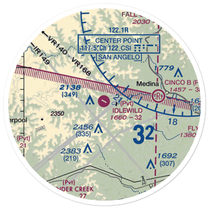 Idlewild Airport (XS11) VFR Sectional Sticker (20 mile)