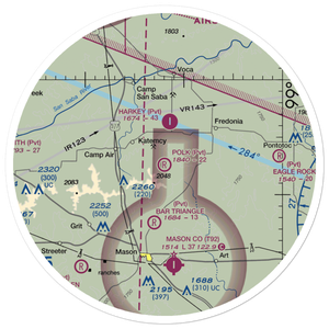 Polk Ranch Airport (XS08) VFR Sectional Sticker (30 mile)
