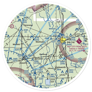 W D Cornilius Ranch Airport (XS07) VFR Sectional Sticker (30 mile)