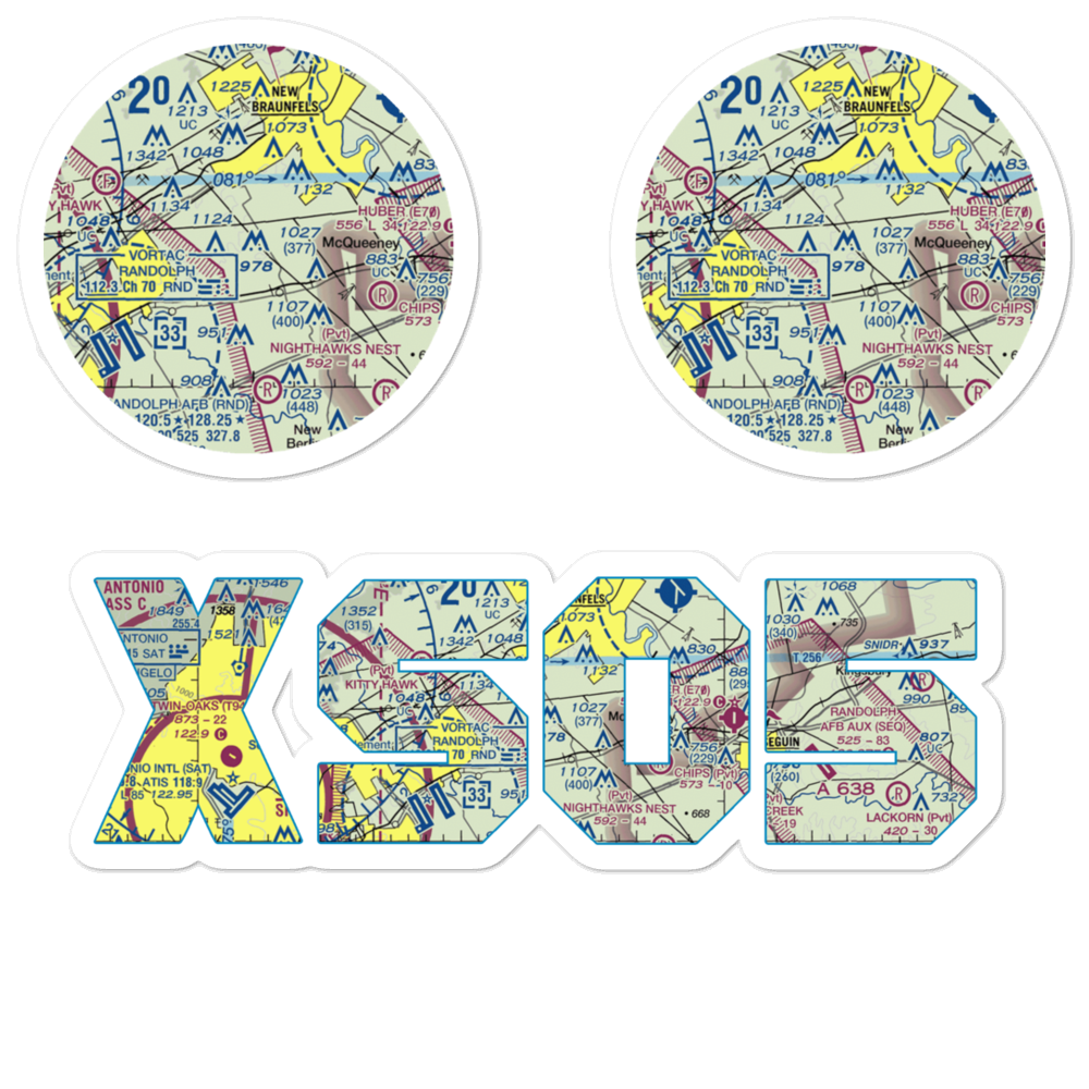 H M Ranch Airport (XS05) VFR Sectional Sticker Pack 