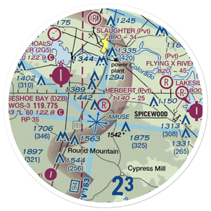 Herbert Ranch Airport (XS03) VFR Sectional Sticker (20 mile)