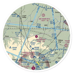 Tschirhart Ranch Airport (XS01) VFR Sectional Sticker (30 mile)