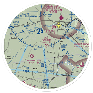 Flying D Airport (XS00) VFR Sectional Sticker (30 mile)