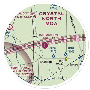 Tortuga Ranch Airport (XA93) VFR Sectional Sticker (20 mile)