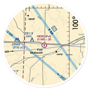 Herd Ranch Airport (XA92) VFR Sectional Sticker (20 mile)