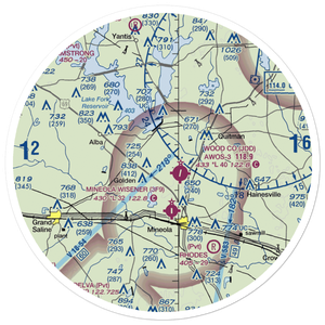 Fly 1 On Airport (XA90) VFR Sectional Sticker (30 mile)