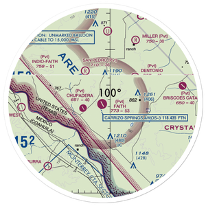 Faith Ranch Airport (XA89) VFR Sectional Sticker (30 mile)