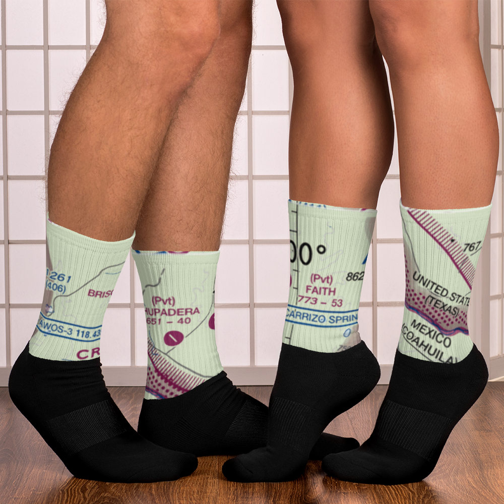 Faith Ranch Airport (XA89) VFR Sectional Socks 