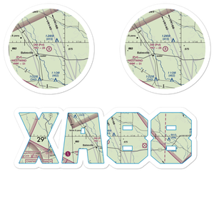 Dm Ranch Airport (XA88) VFR Sectional Sticker Pack