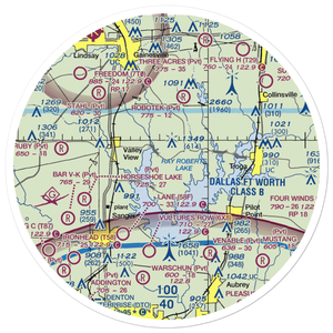 Melody Ranch Airport (XA78) VFR Sectional Sticker (30 mile)