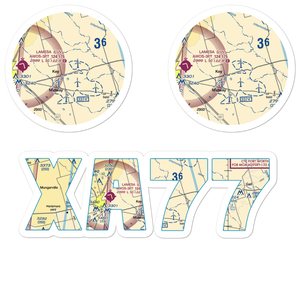 Benny White Flying Airport (XA77) VFR Sectional Sticker Pack