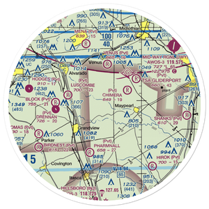 Double A Airport (XA75) VFR Sectional Sticker (30 mile)