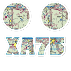 Double A Airport (XA75) VFR Sectional Sticker Pack