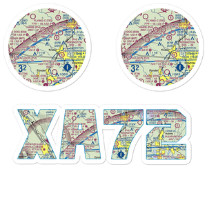 Stocker Airport (XA72) VFR Sectional Sticker Pack