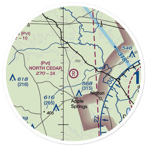 North Cedar Airport (XA71) VFR Sectional Sticker (20 mile)