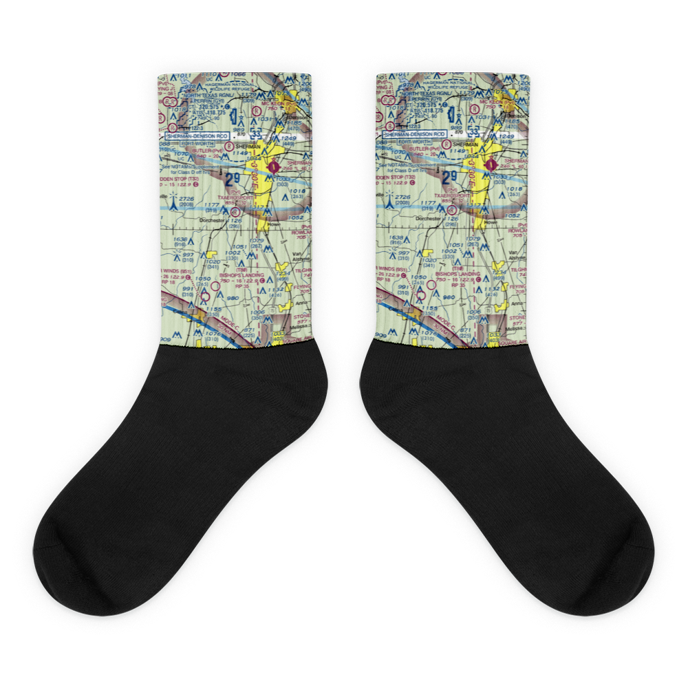 TxAeroSport Aerodrome (6TS3) VFR Sectional Socks 