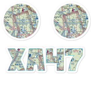 Tick Hill Airfield (XA47) VFR Sectional Sticker Pack