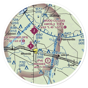 Creekside Air Park (XA46) VFR Sectional Sticker (20 mile)