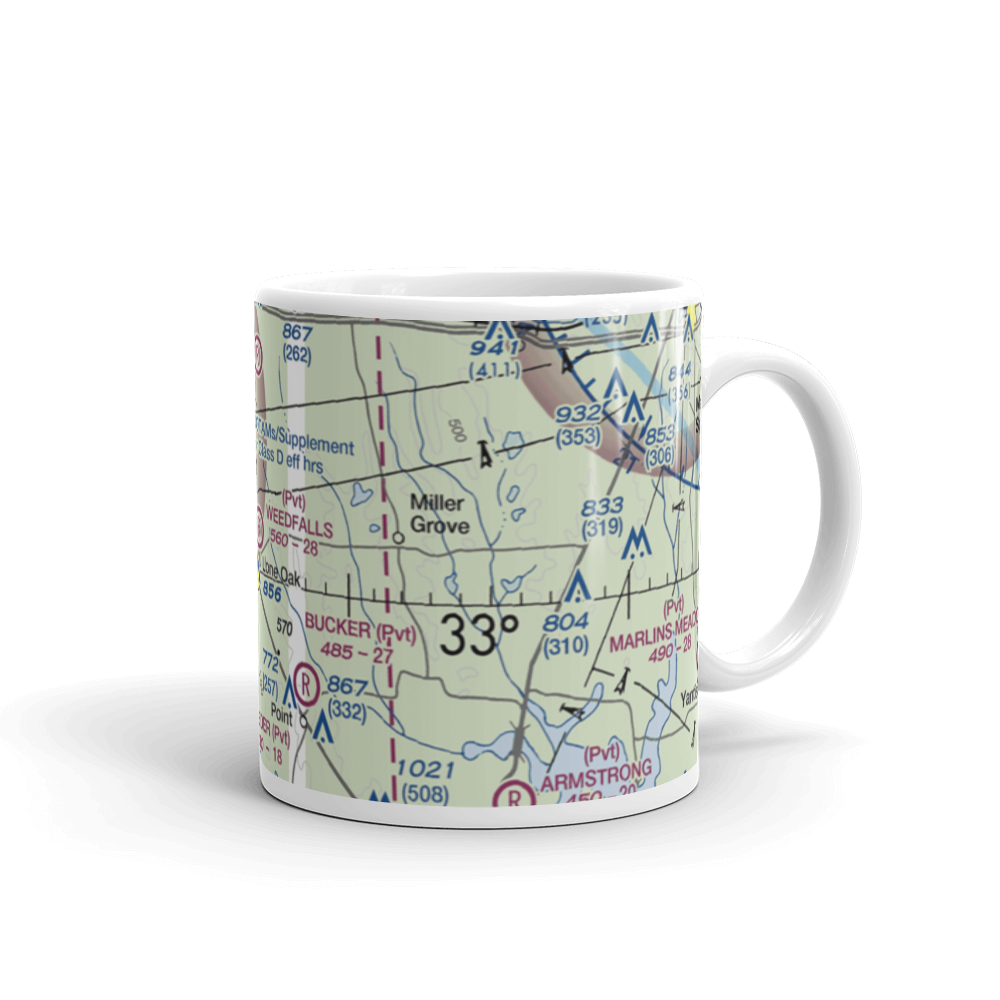Weedfalls Airport (XA45) VFR Sectional  Mug 
