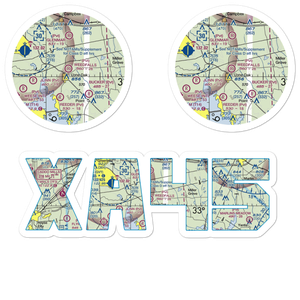 Weedfalls Airport (XA45) VFR Sectional Sticker Pack