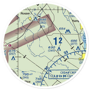 Connies Aviation Airport (XA42) VFR Sectional Sticker (20 mile)