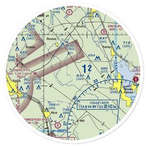 Connies Aviation Airport (XA42) VFR Sectional Sticker (30 mile)