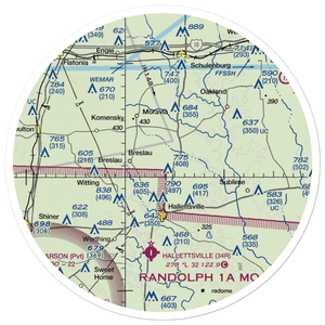 Hound Run Airport (XA40) VFR Sectional Sticker (30 mile)