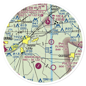 Thorny Woods Airport (XA33) VFR Sectional Sticker (20 mile)