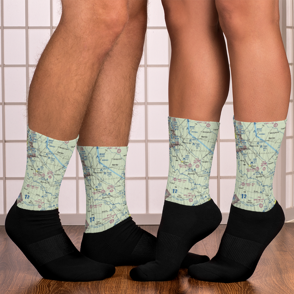 Wolfe Field (XA32) VFR Sectional Socks 