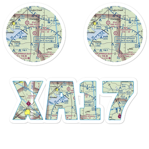Chuckster Airport (XA17) VFR Sectional Sticker Pack