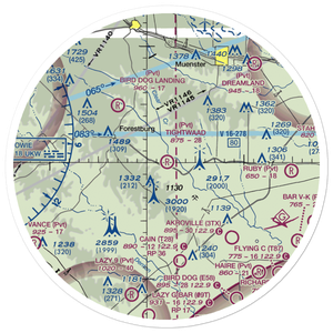 Tightwaad Air Ranch Airport (XA16) VFR Sectional Sticker (30 mile)
