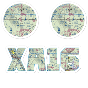 Tightwaad Air Ranch Airport (XA16) VFR Sectional Sticker Pack
