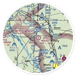 Holict Private Airport (XA15) VFR Sectional Sticker (20 mile)