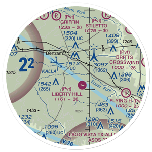 Mcfarlin Ranch Airport (XA12) VFR Sectional Sticker (20 mile)