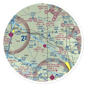 Mcfarlin Ranch Airport (XA12) VFR Sectional Sticker (30 mile)