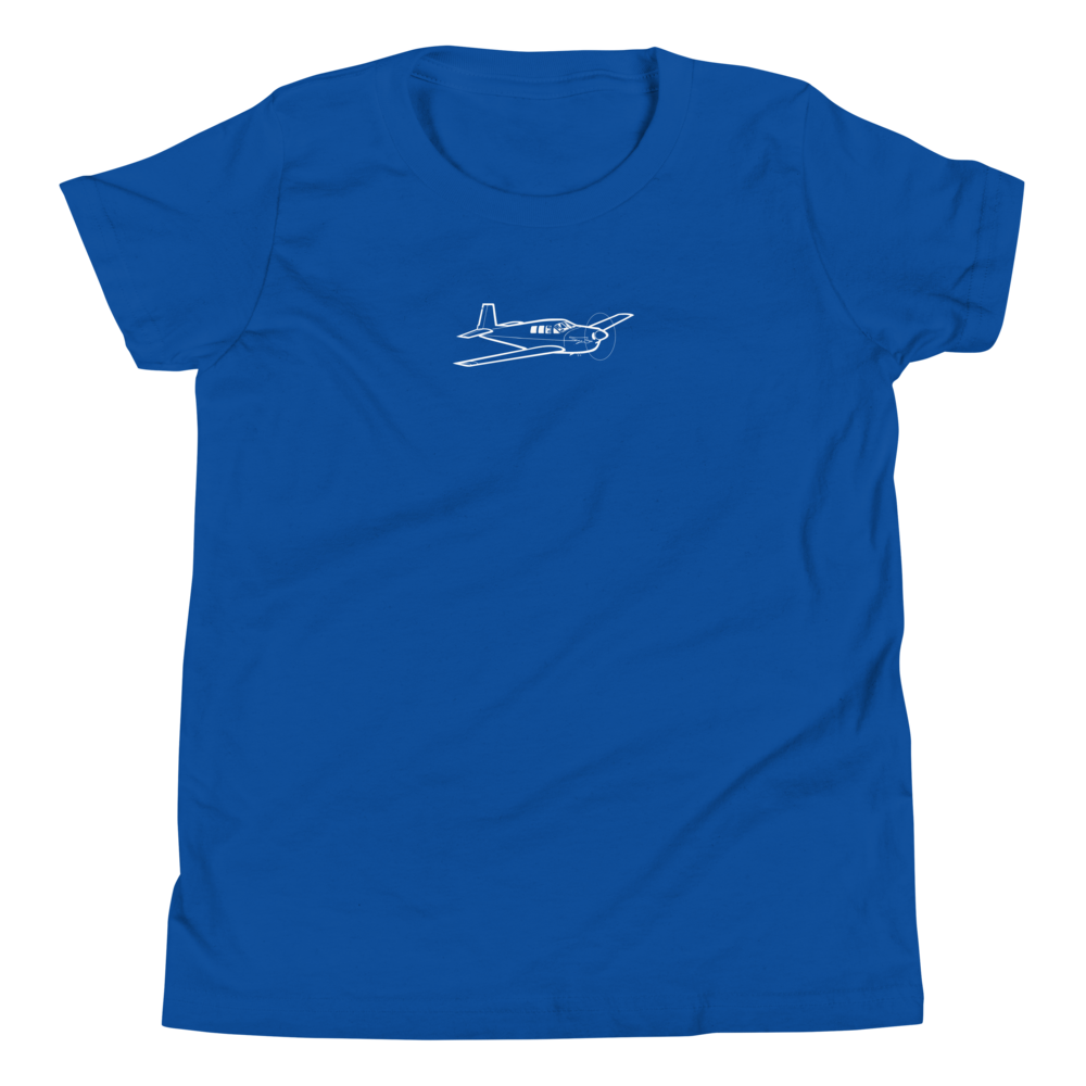 Mooney M22 Mustang - Aviation Icon Youth T-Shirt - Mooney International ...