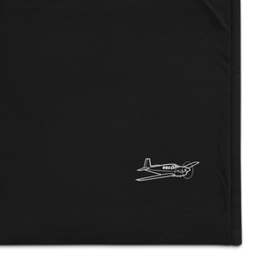 Mooney M22 Mustang - Aviation Icon Port Authority Embroidered Premium Sherpa Blanket