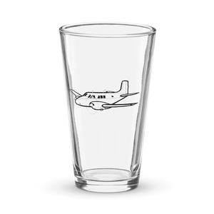 Beechcraft Queen Air Icon  Shaker Pint Glass