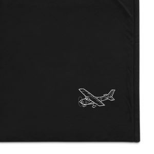 Cessna Skylane C-182 2 Port Authority Embroidered Premium Sherpa Blanket