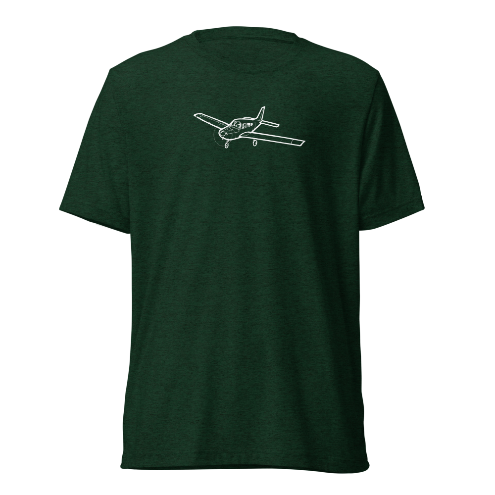 Piper Warrior III Flight Icon Tri-blend T-Shirt 