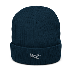 Classic Navion Light Aircraft Atlantis Recycled Cuffed Beanie