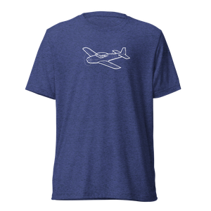 Classic Navion Light Aircraft Tri-blend T-Shirt